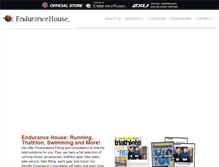 Tablet Screenshot of endurancehouse.com